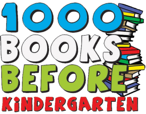 image with text reading '1000 Books Before Kindergarten'